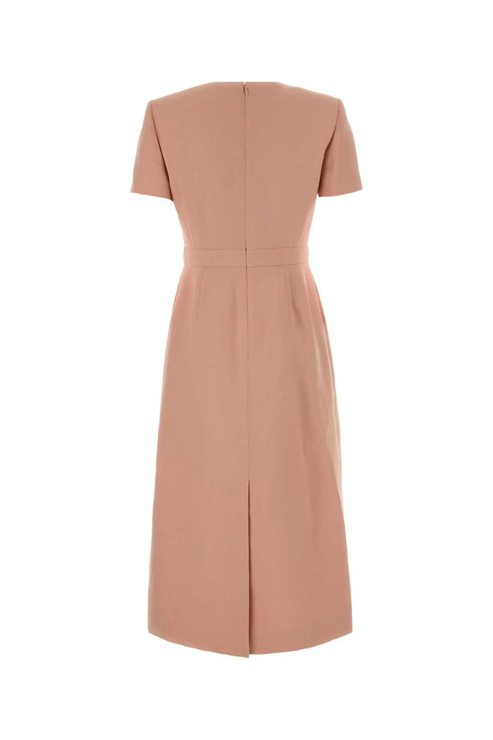 Pink Wool Blend Dress Libertyrose Abiti