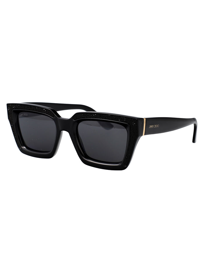 Megs-S 807t4 Black Acetate Sunglasses