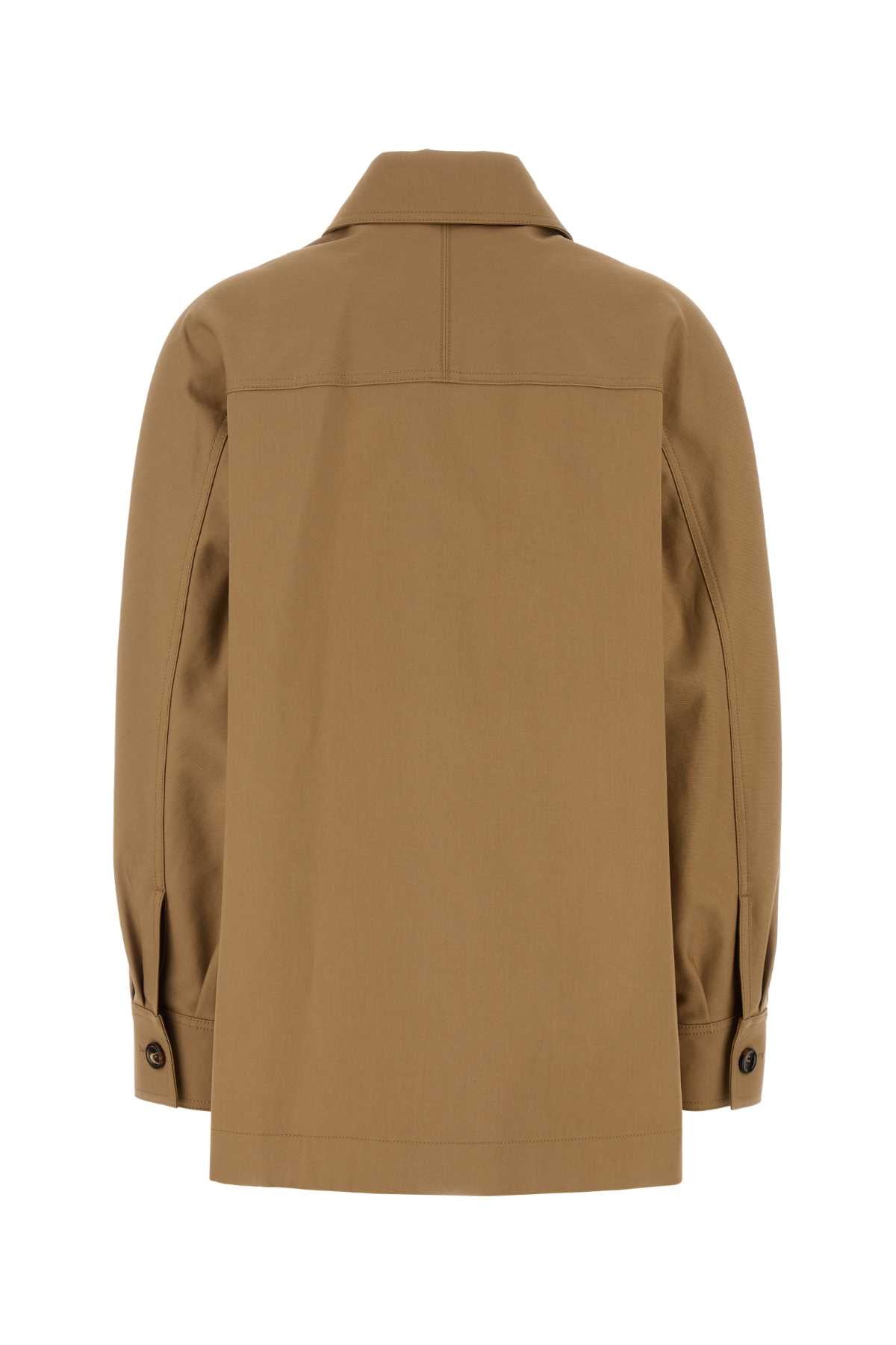 Camel Cotton Moneta Jacket Marrone Bronzo Exterior: Giubbini
