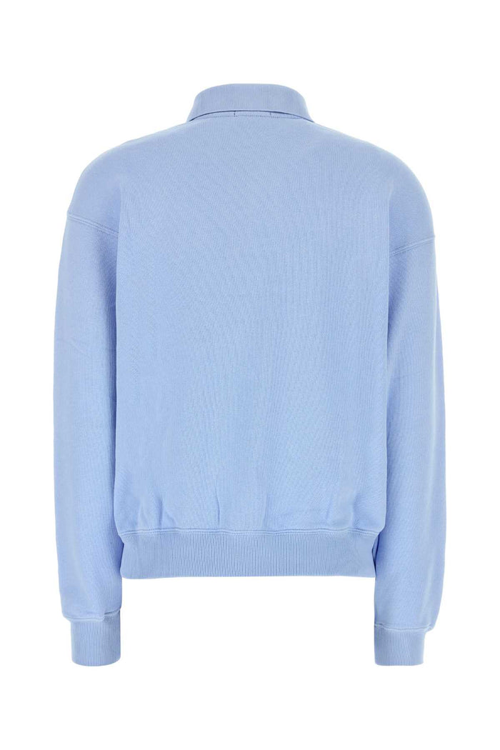 Light Blue Cotton Blend Polo Shirt 500 Exterior: Polyester