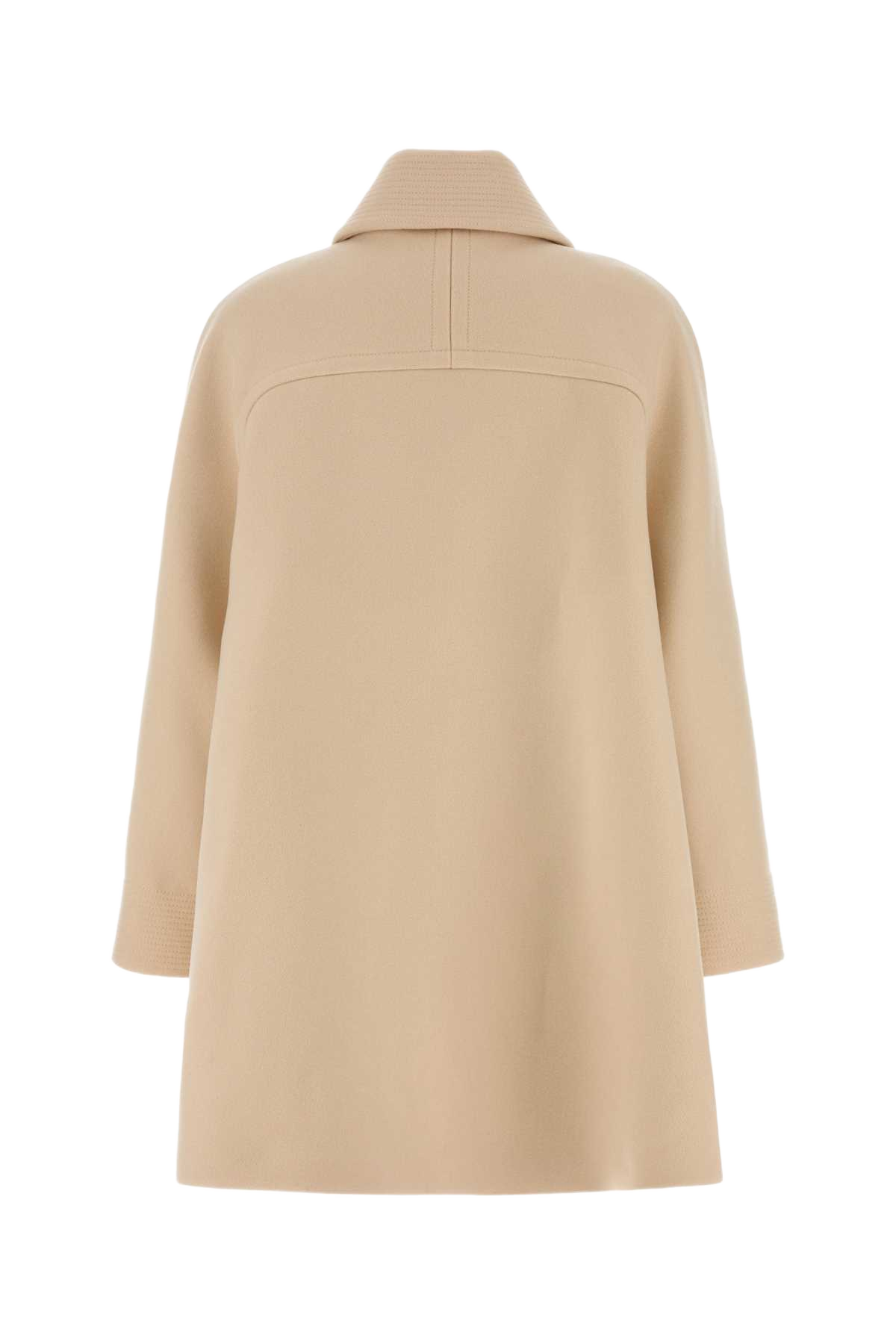 Cream Wool Coat Betulla Cappotti