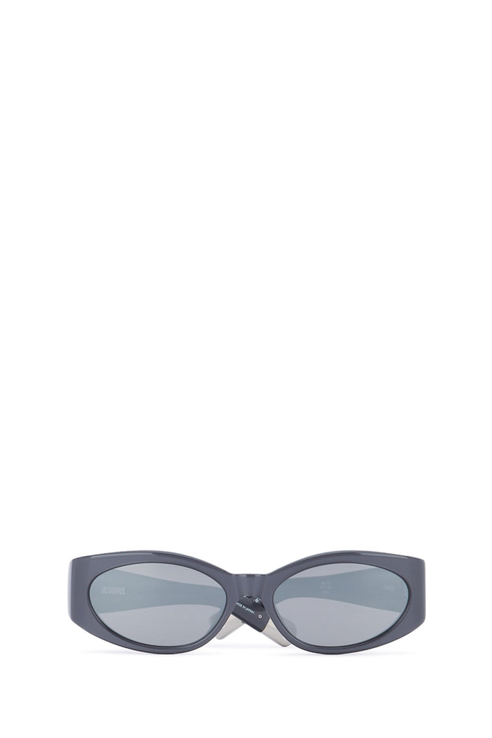 Les Lunettes Ovalo Oldsilver Acetate Occhiali Da Sole