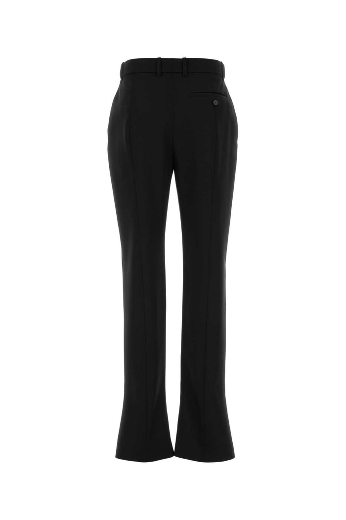 Black Wool Pant Pantaloni
