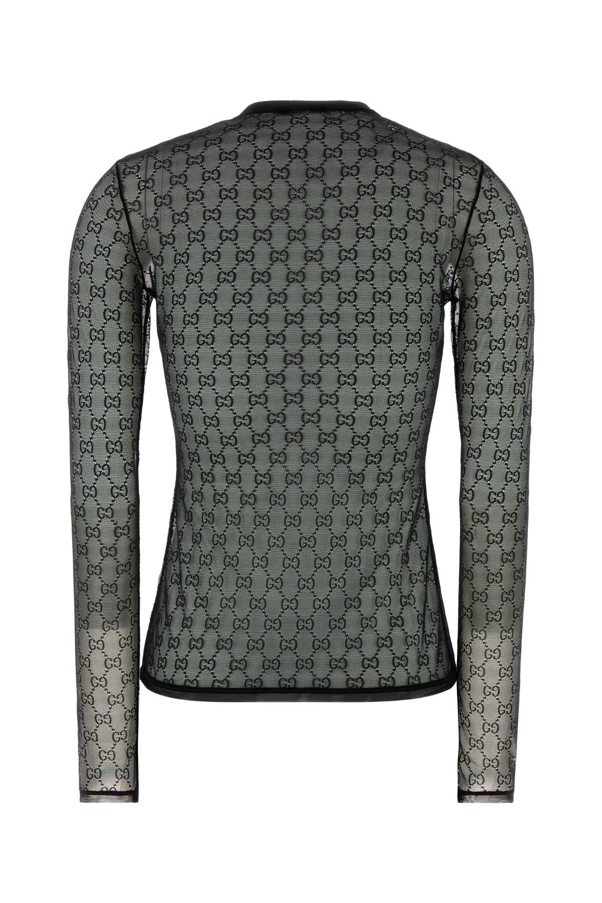 Black Exterior: Nylon Elastane T-shirt