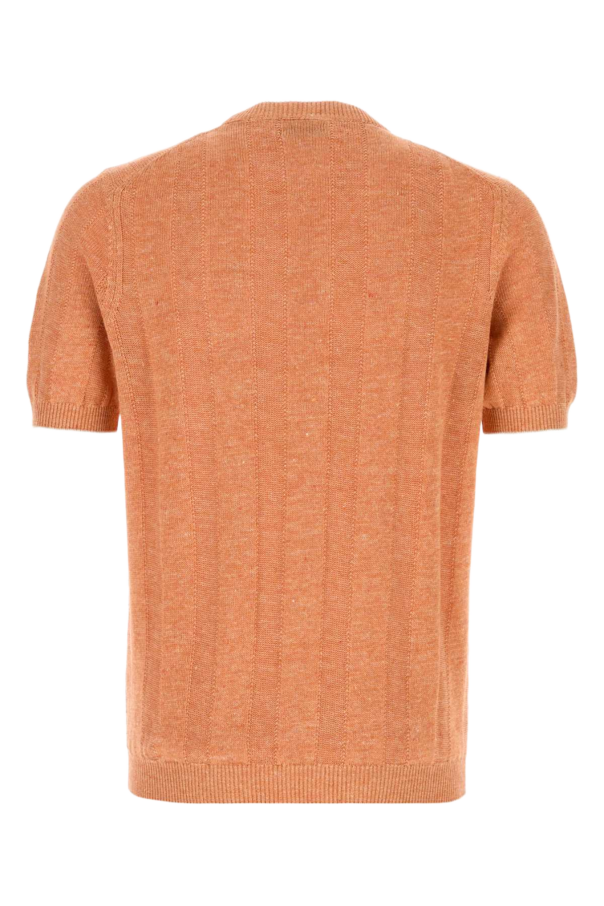 Orange Knit T-Shirt Cyu03 Exterior: Linen Cotton
