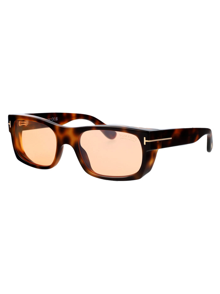 Ft1181-S 53e Orange Havana Acetate Sunglasses