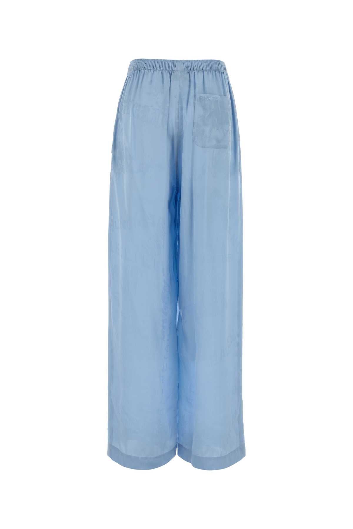 Baby Blue T Silk Ri Polyester Pantaloni