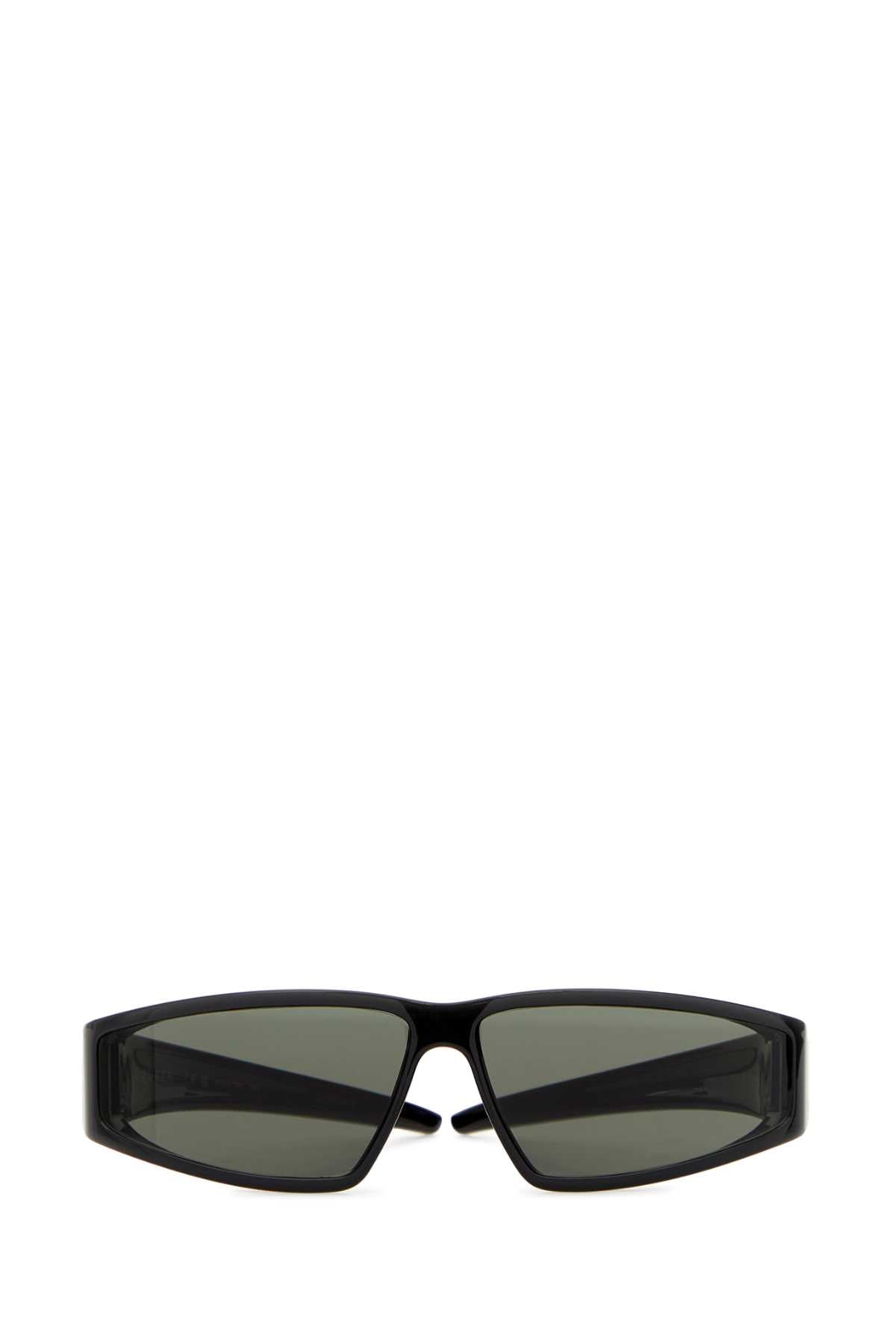 Black Acetate Wraparound Sunglasses Bioinjection Occhiali Da Sole