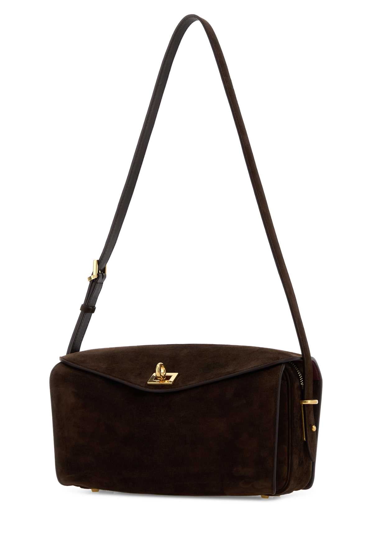 Dark Brown Suede Medium Le 7 Crossbody Bag Mokaruby T Domesticated Calf Borse A Mano