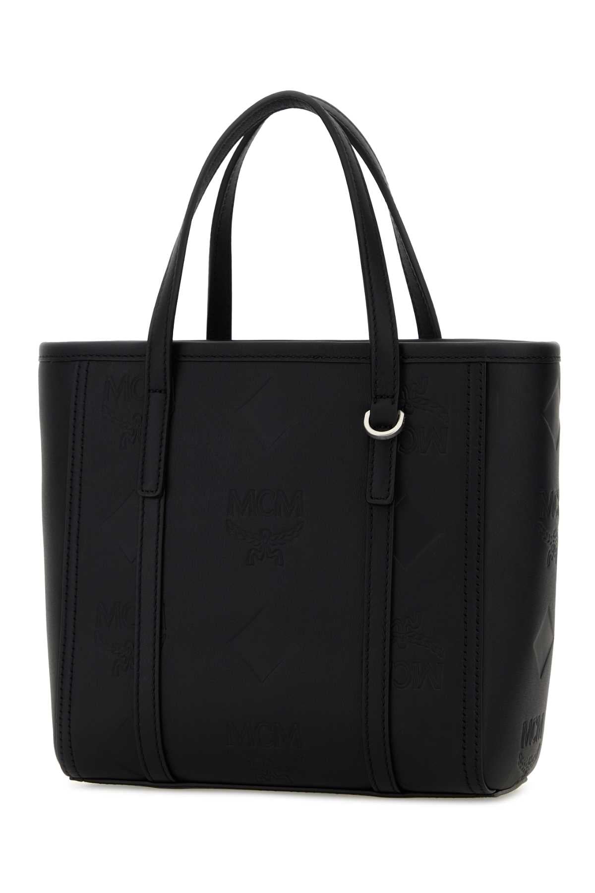 Black Leather Mini Toni Handbag Borse A Mano