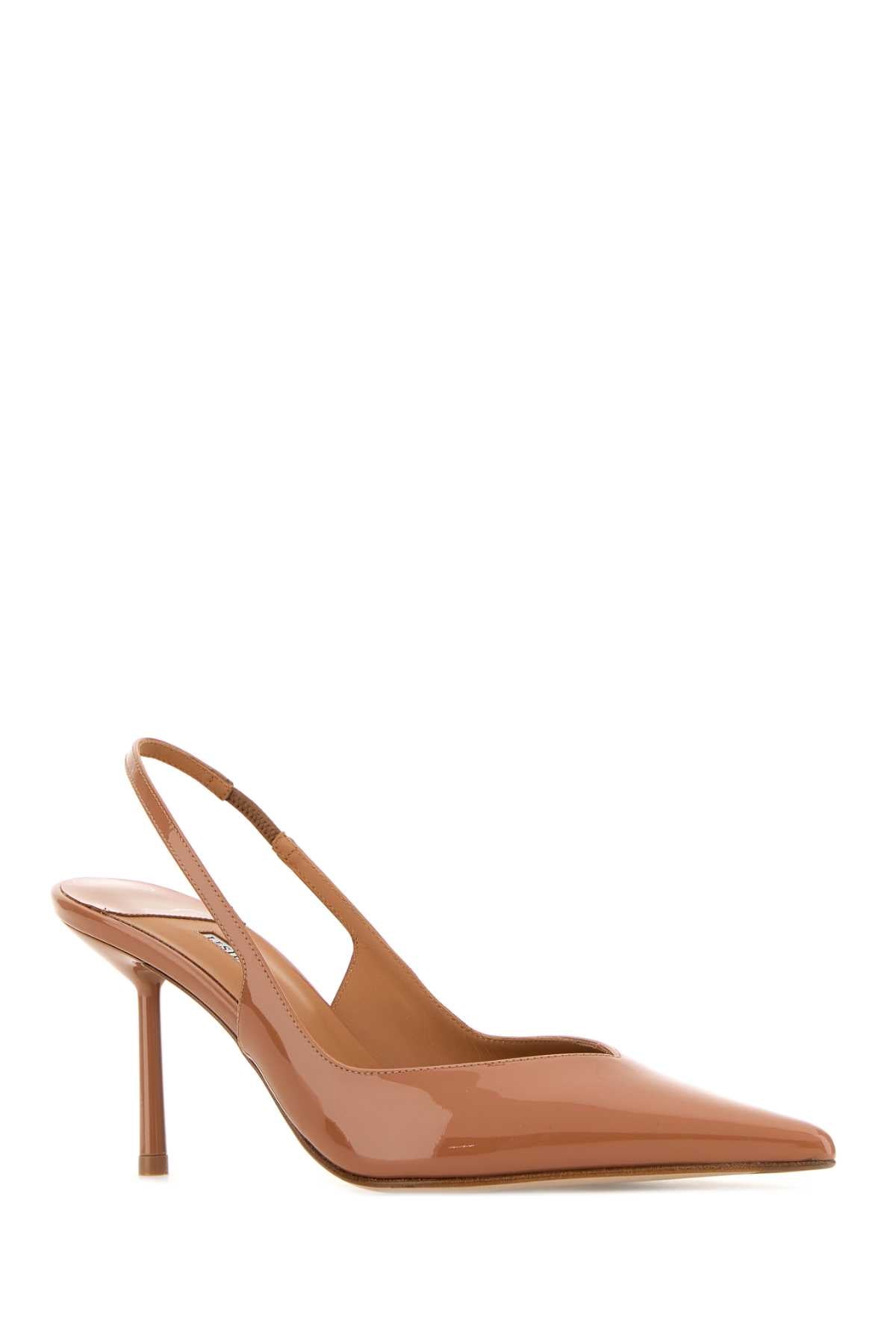 Camel Leather Chanel Vivienne Pumps Glossycuba Scarpe Con Tacco