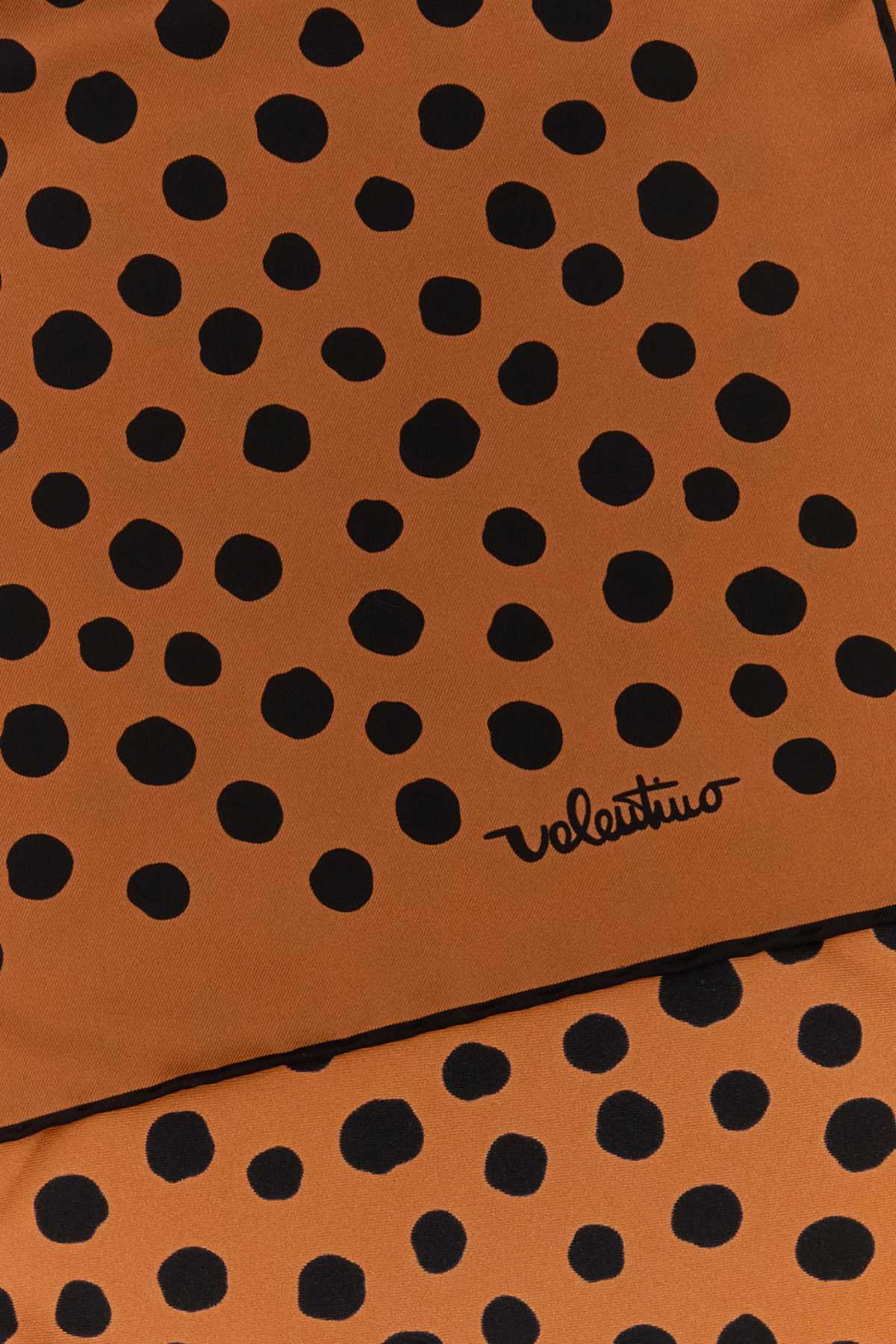 Printed Silk Foulard Marroneneronero Exterior: Scarpe Con Tacco
