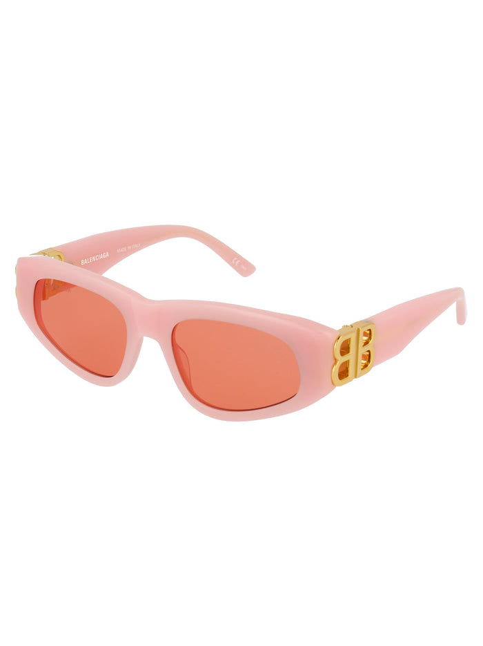 Bb0095s 003 Pink Gold Red Acetate Sunglasses