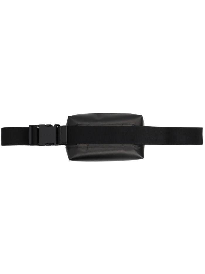 Pouch With Logo Black Polyester Belt Bags