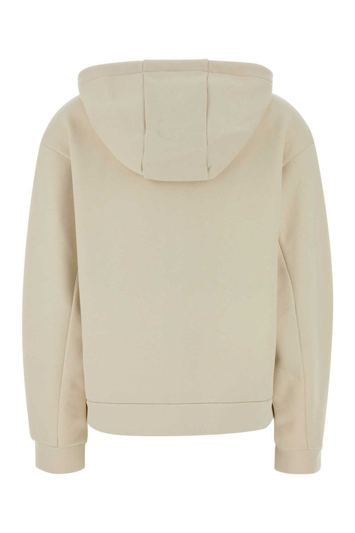 Ivory Cotton Blend Oversize Sweatshirt 052 Exterior: Polyester Felpe