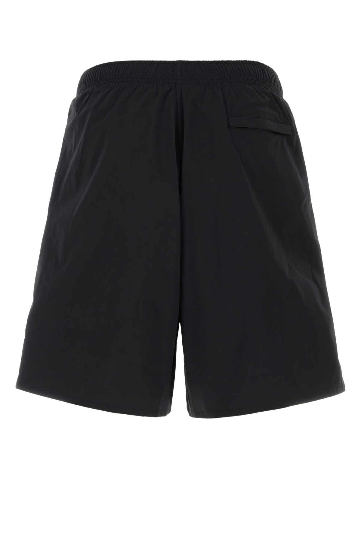 Black Stretch Nylon Swimming Shorts Poliammide Elastan Costumi Da Bagno