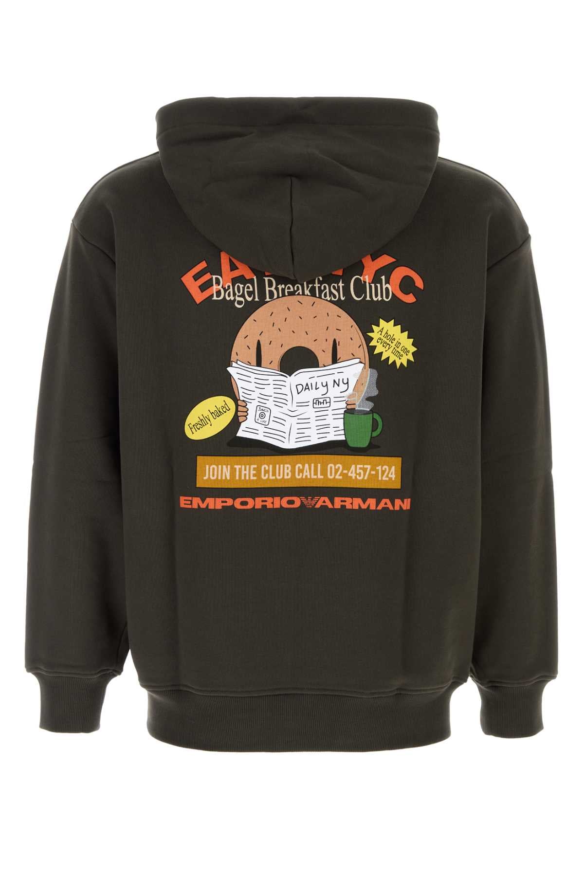 Charcoal Cotton Sweatshirt M8251 Exterior: Maglie