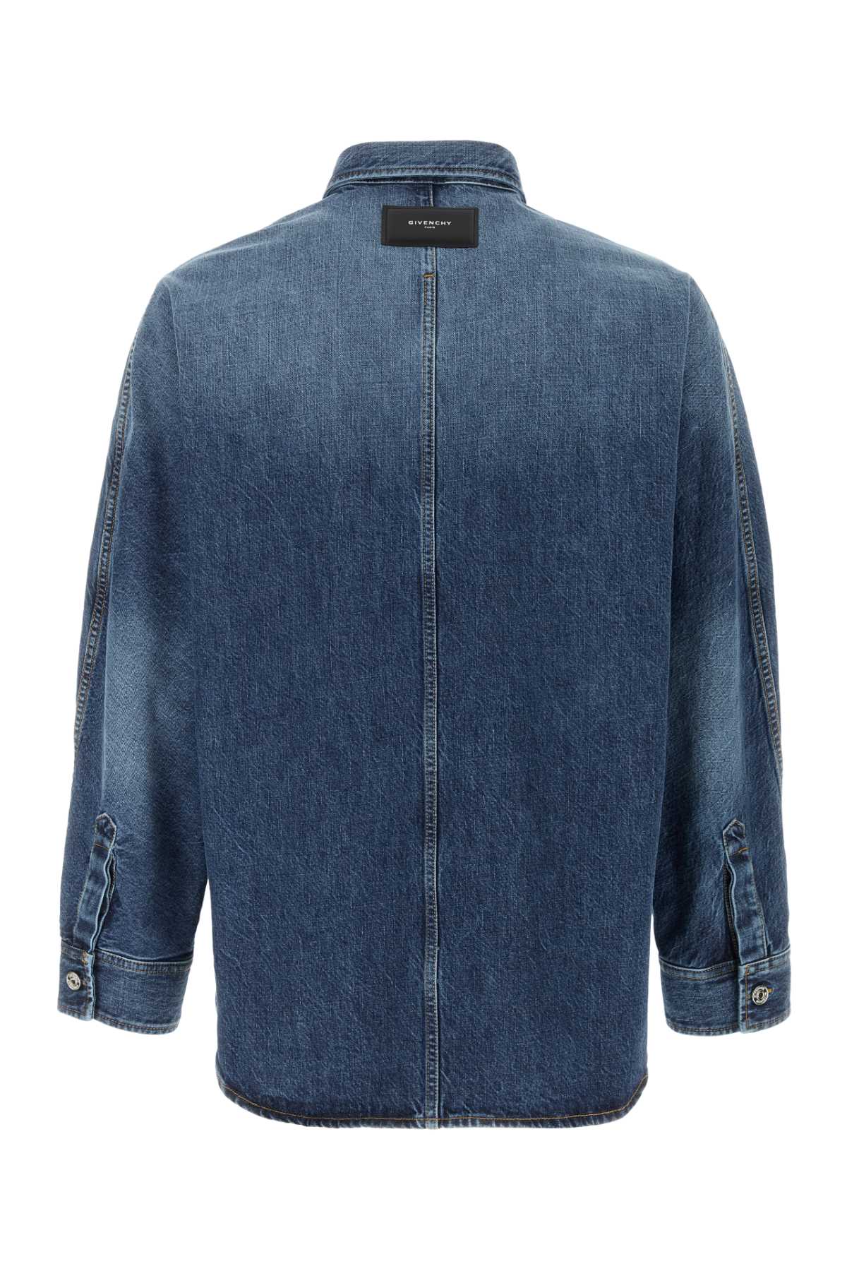 Denim Shirt Darkblue Exterior: Cotton Camicie