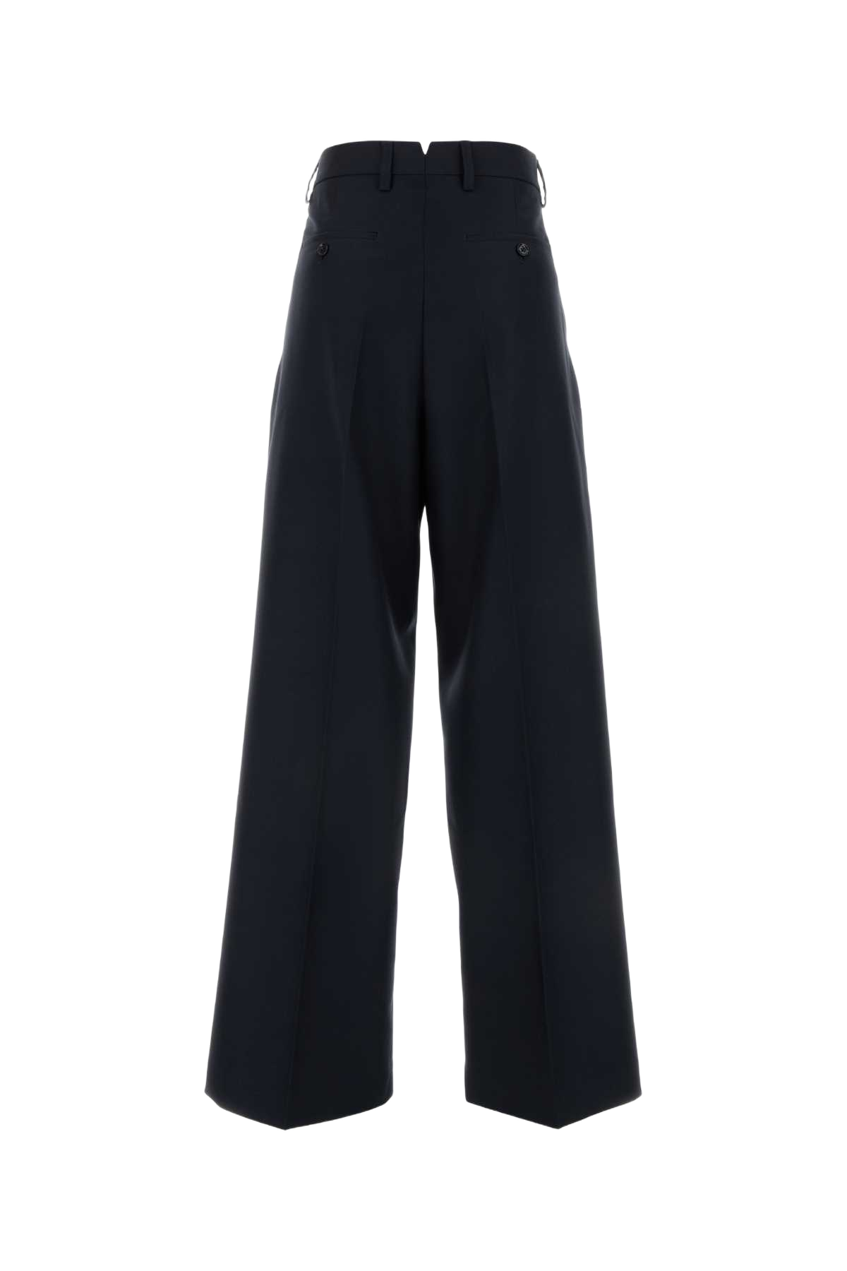 Midnight Blue Wool Pant Navyblue Exterior: Virgin Pantaloni