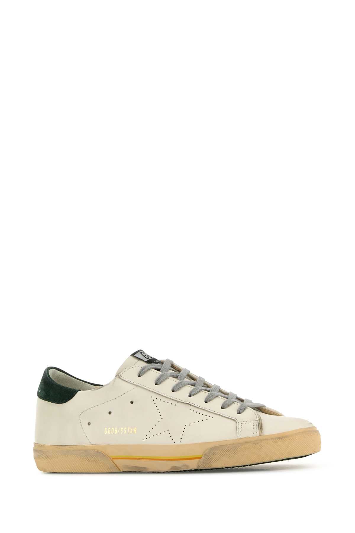 Whitegreen Cow Leather Sneaker