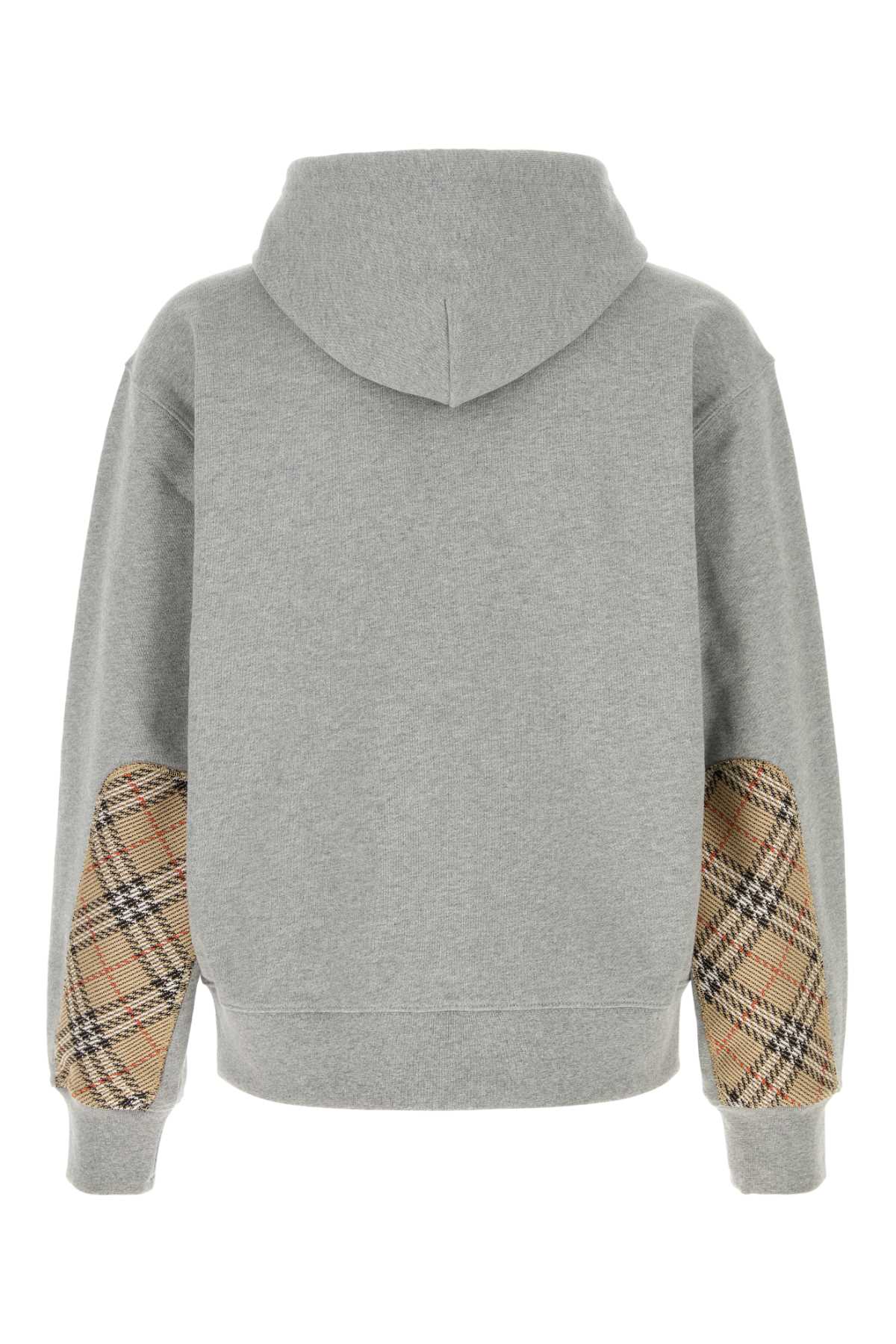 Grey Cotton Sweatshirt Palegreymelange Felpe