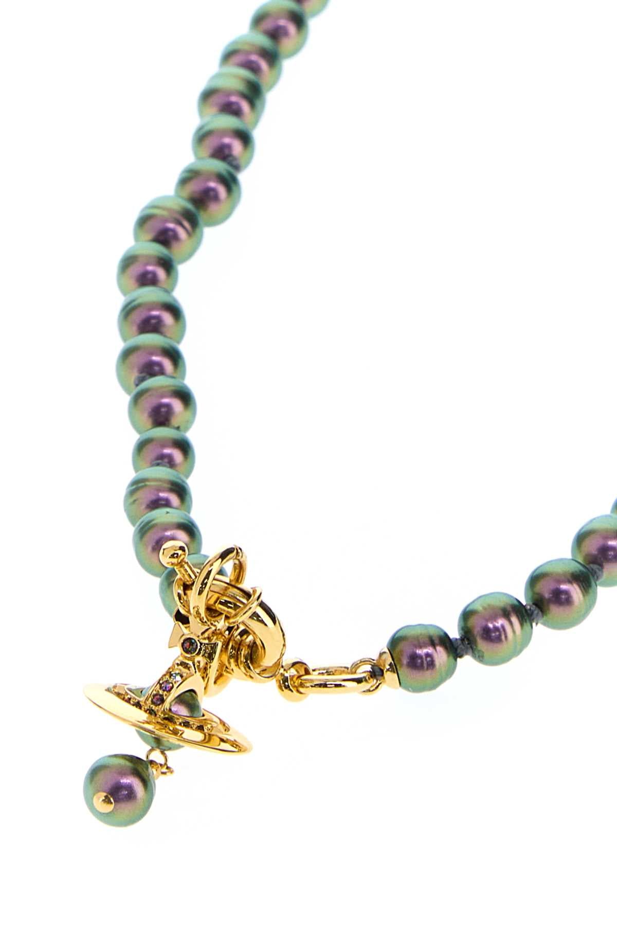 Goldvitrailmediumcrystalpurplep Collane
