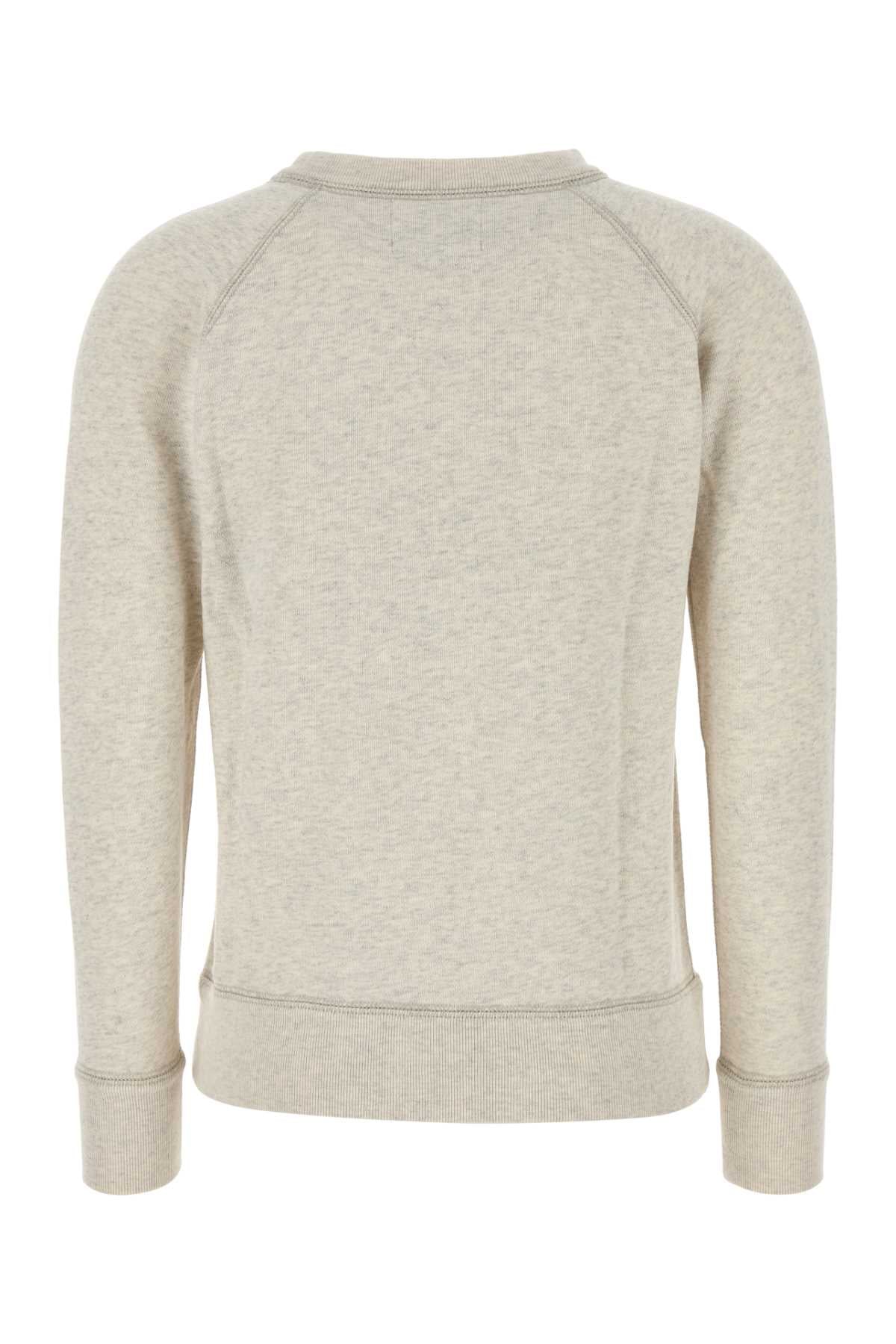 Melange Sand Cotton Blend Millyny Sweatshirt Ecru Felpe