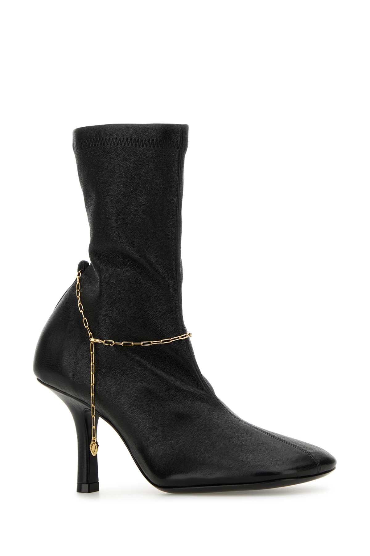 Black Leather Pumps Stivali