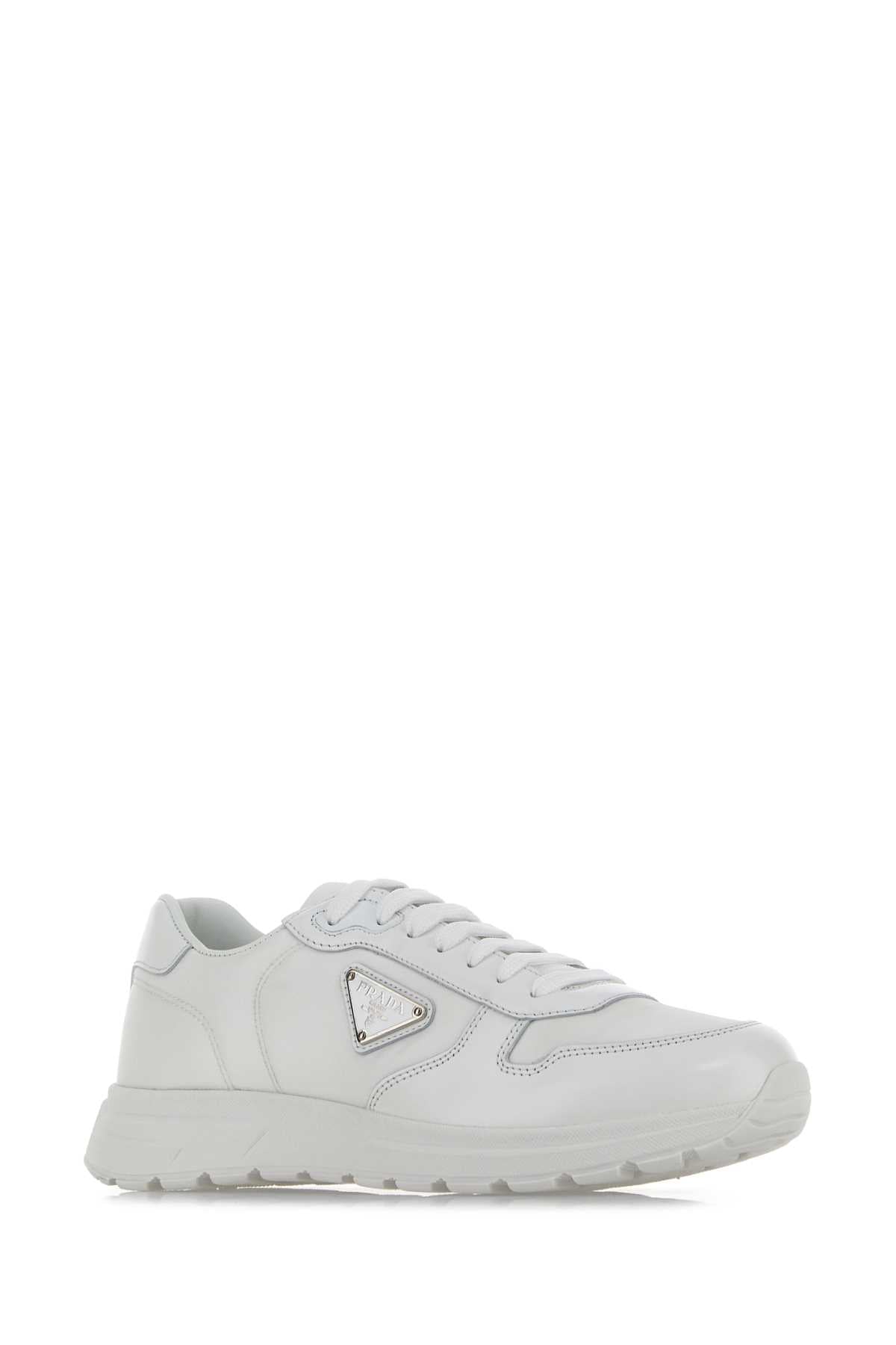 Bianco Poliammidericiclata-vitello Sneaker