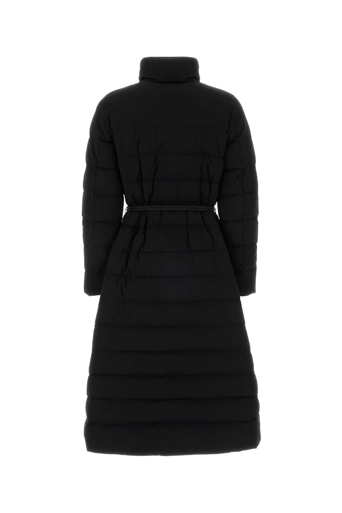 Black Nylon Blend Raely Down Jacket Nero Piumini