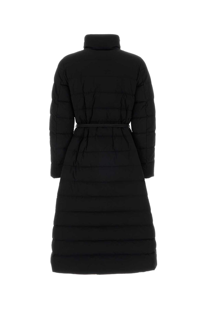 Black Nylon Blend Raely Down Jacket Nero Piumini