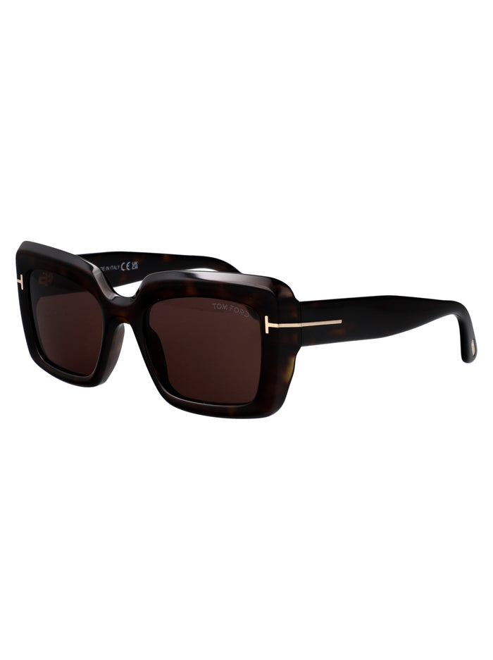 Leila-02 Avana Scura / Marrone Acetate Sunglasses