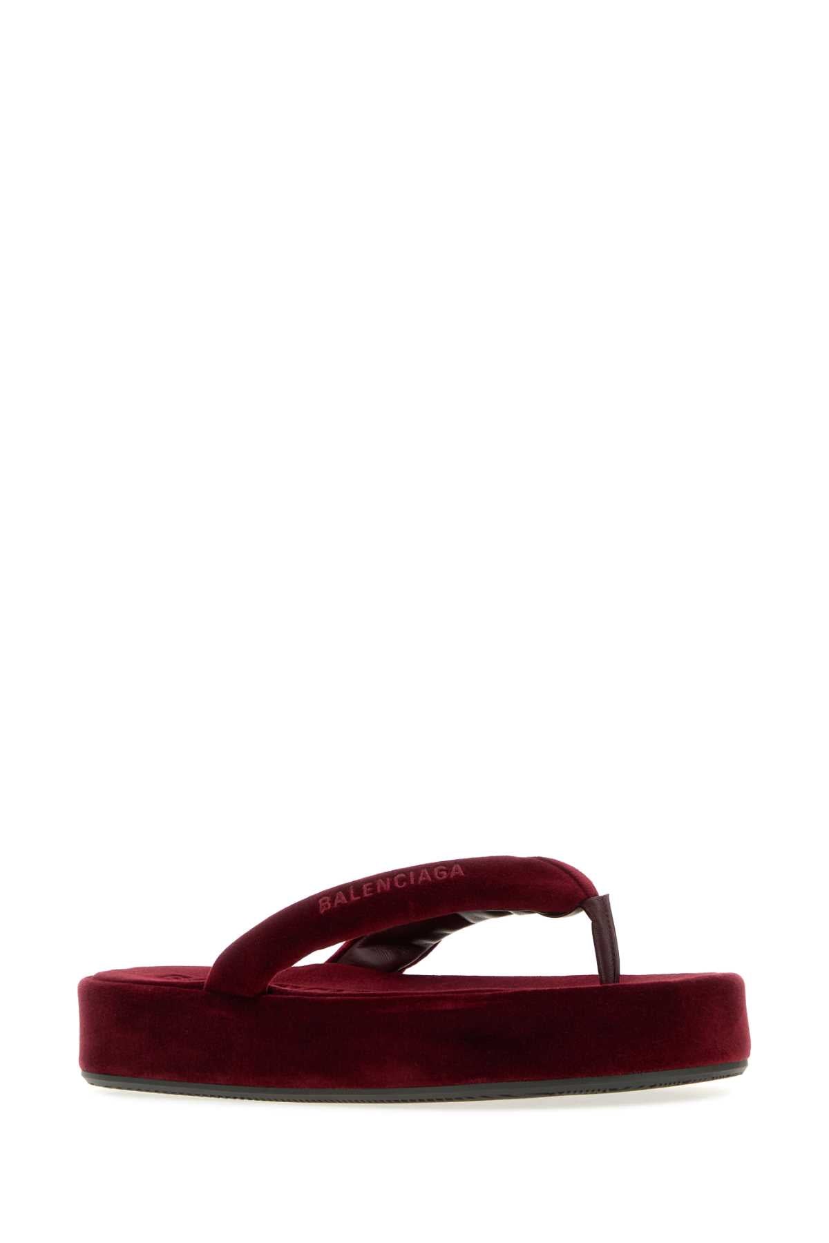 Burgundy Slippers