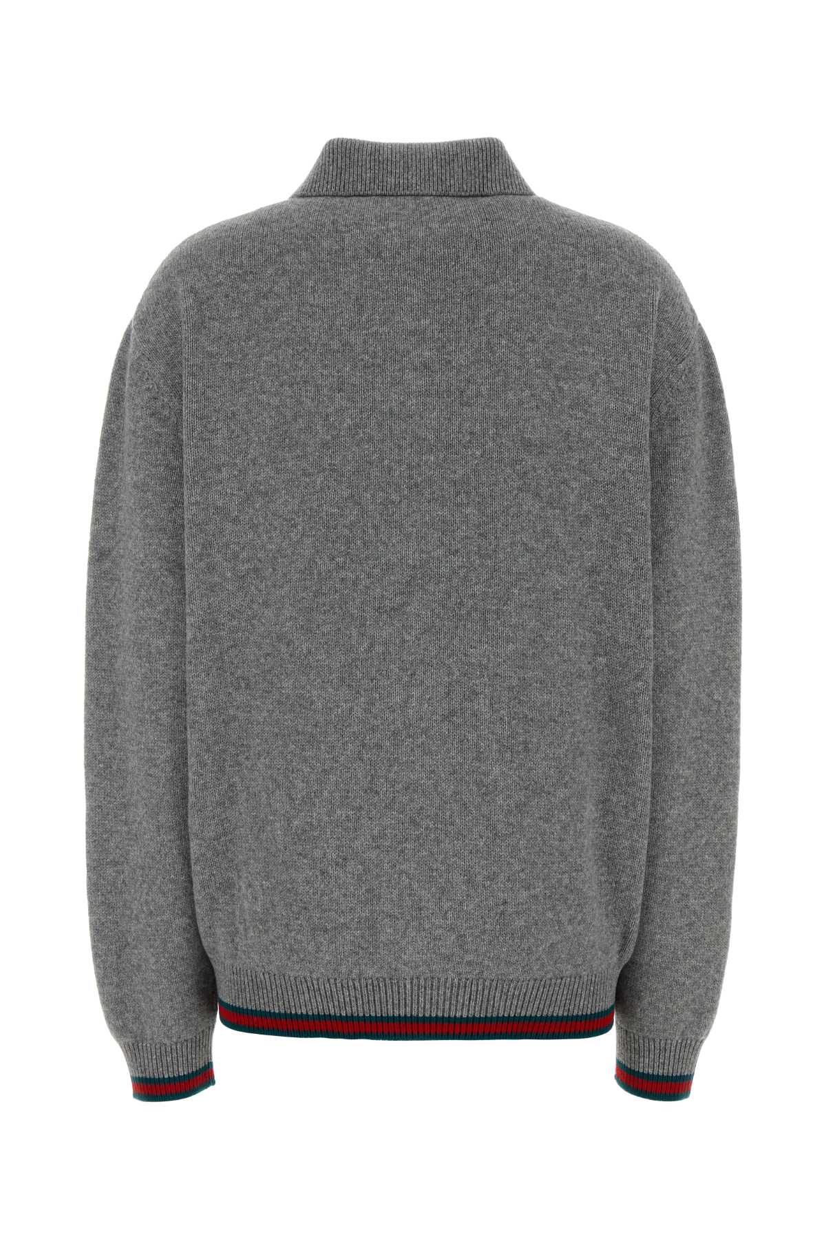 Grey Wool Blend Oversize Cardigan Urbangreymc Exterior: Cashmere Maglieria