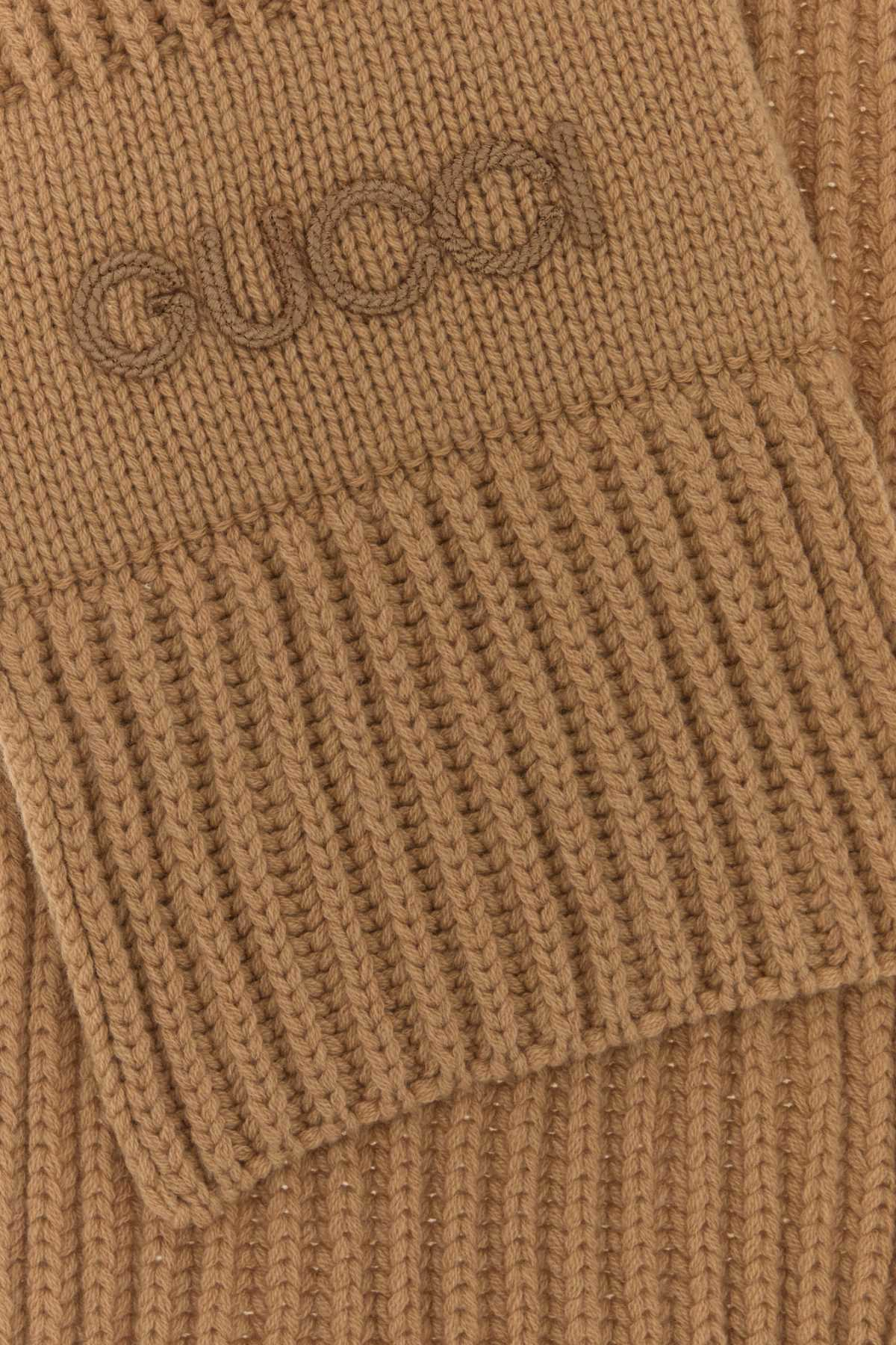 Camel Wool Blend Scarf Wool/cachemire Sciarpe E Foulard