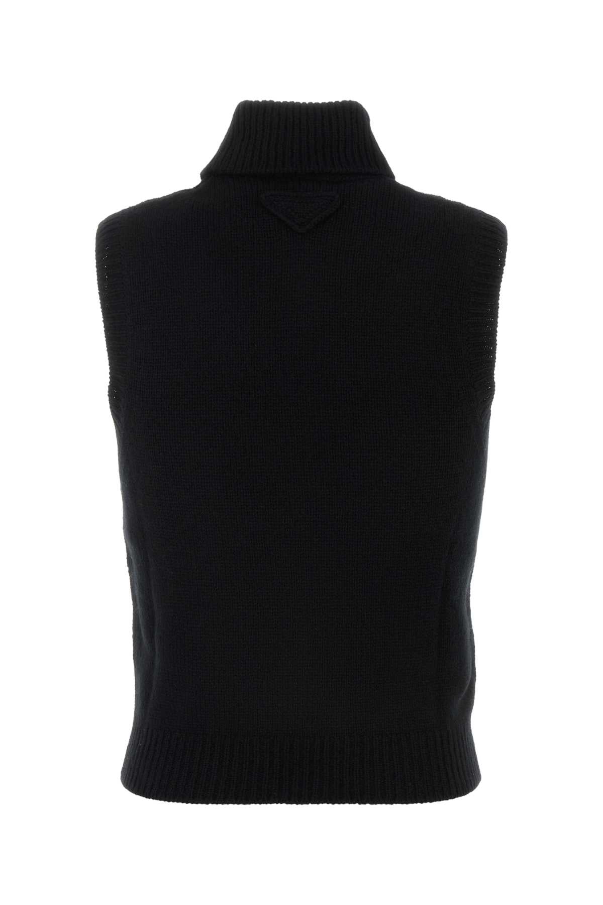 Black Cashmere Vest Nero Maglieria