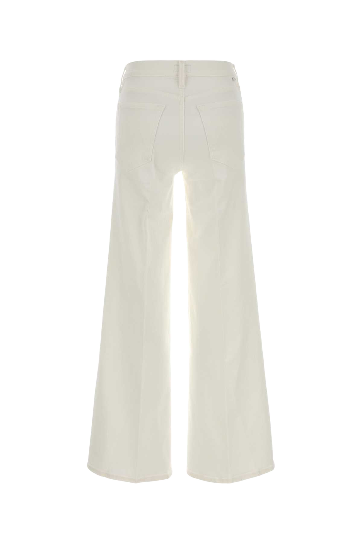 White Stretch Denim The Twister Jeans Bianco