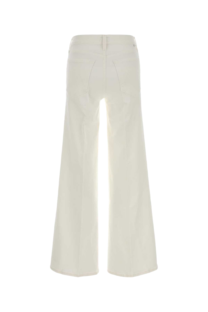 White Stretch Denim The Twister Jeans Bianco