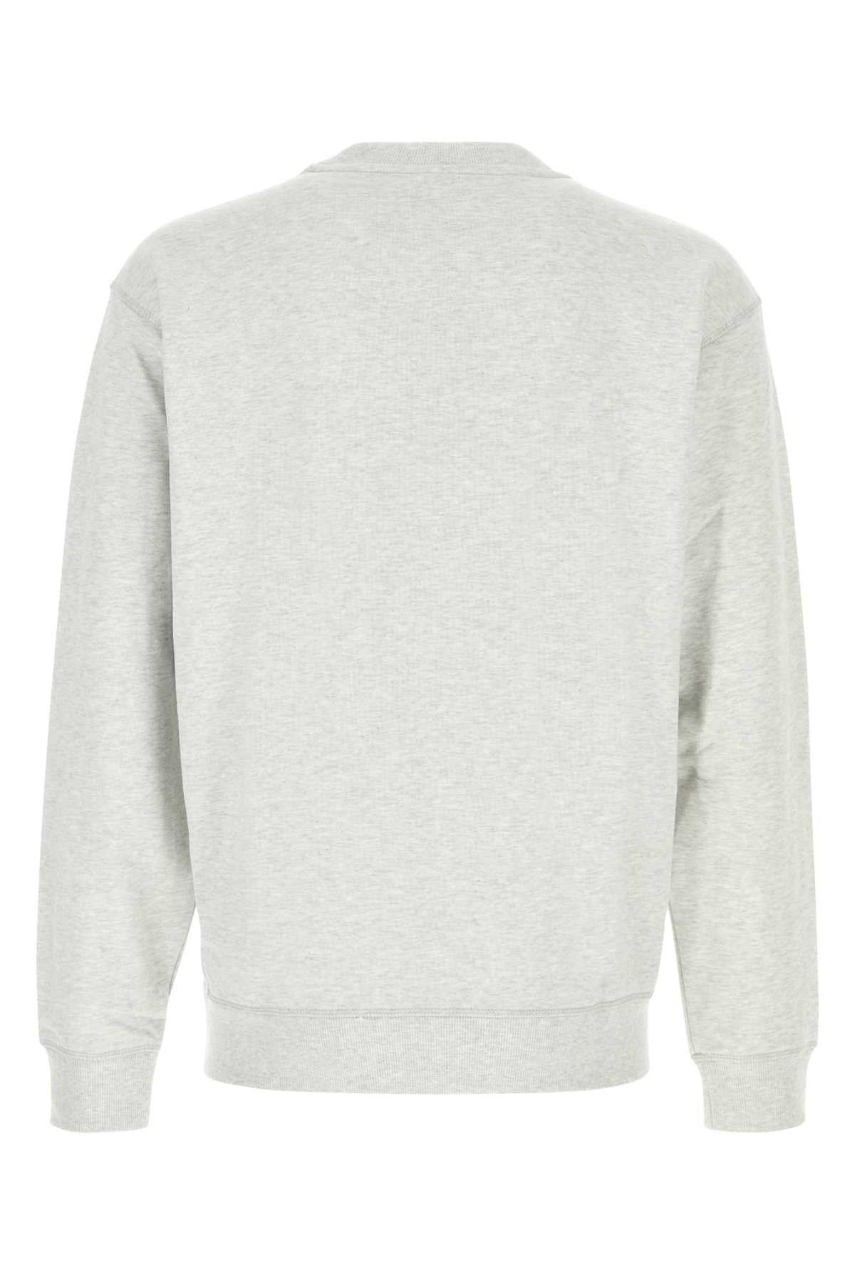 Melange Grey Cotton Blend Sweatshirt Ashheather Exterior: Maglie