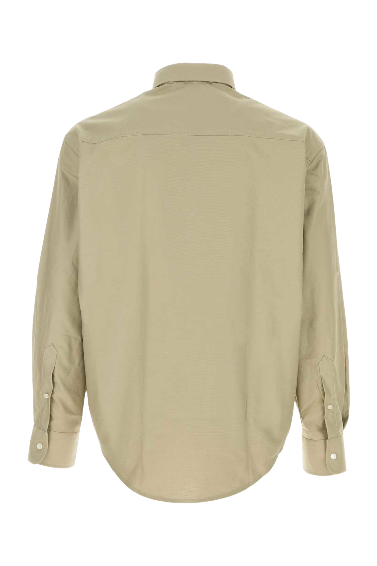 Sage Green Oxford Oversize Shirt Beigetaupe Exterior: Cotton Camicie
