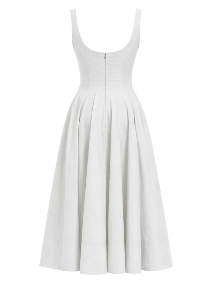 Abito Wells White Cotton Elastane Dress