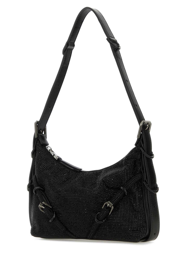 Black Fabric Mini Voyou Shoulder Bag Borse A Mano