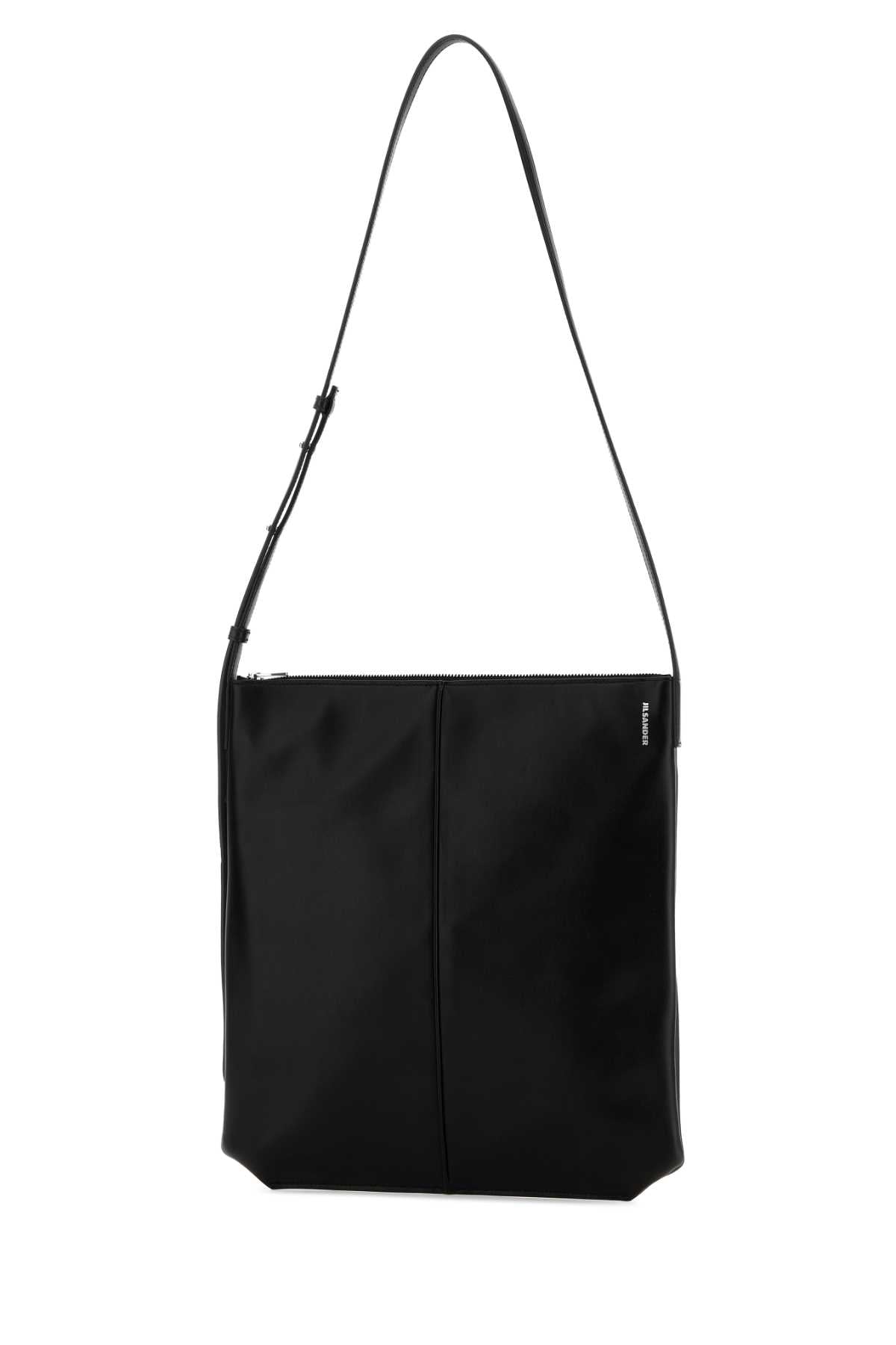 Black Leather Linea Crossbody Bag Borse A Tracolla