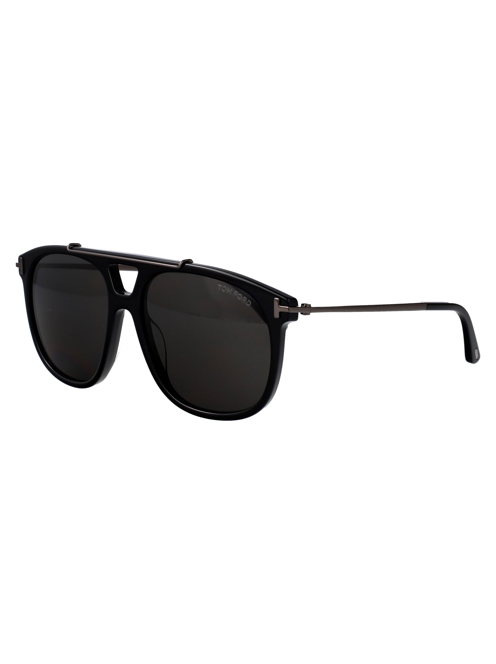 Ft1306 01a Nero Lucido / Fumo Acetate Sunglasses