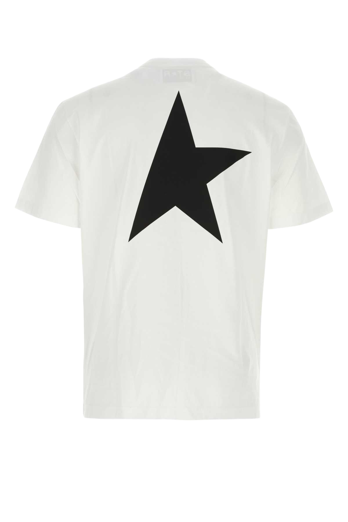 White Cotton T-Shirt Whiteblack