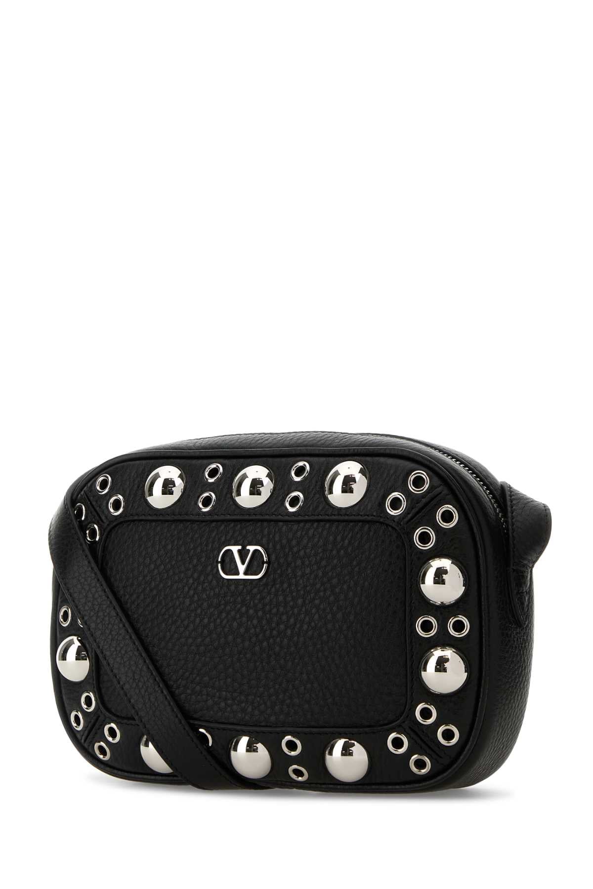 Black Leather Nellcãte Crossbody Bag Nero Borse A Mano