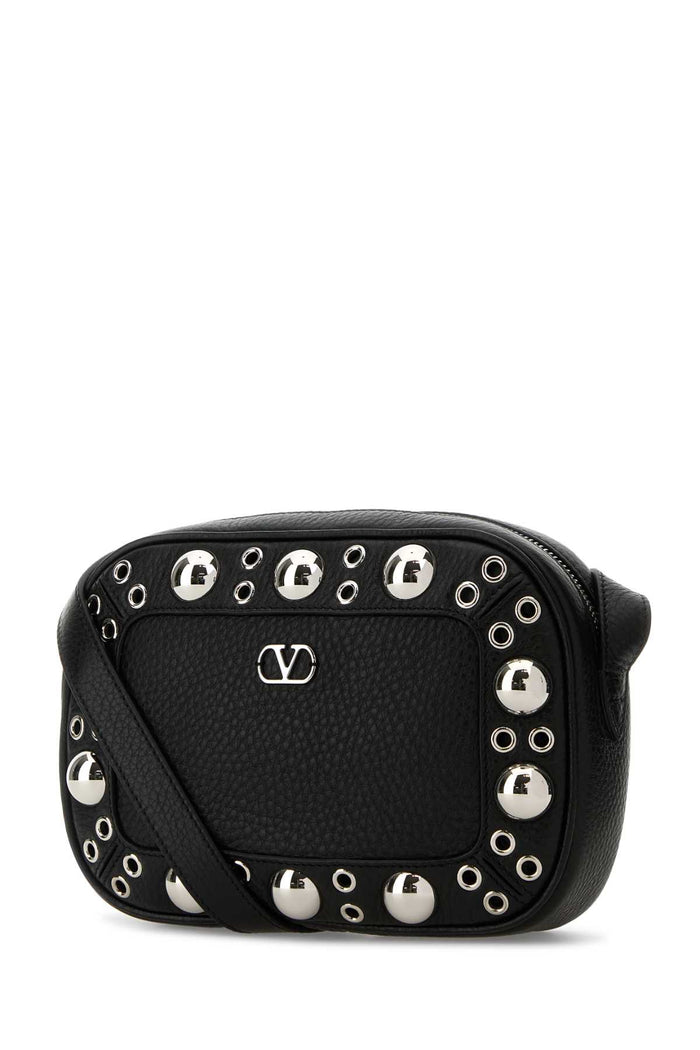 Black Leather Nellcãte Crossbody Bag Nero Borse A Mano