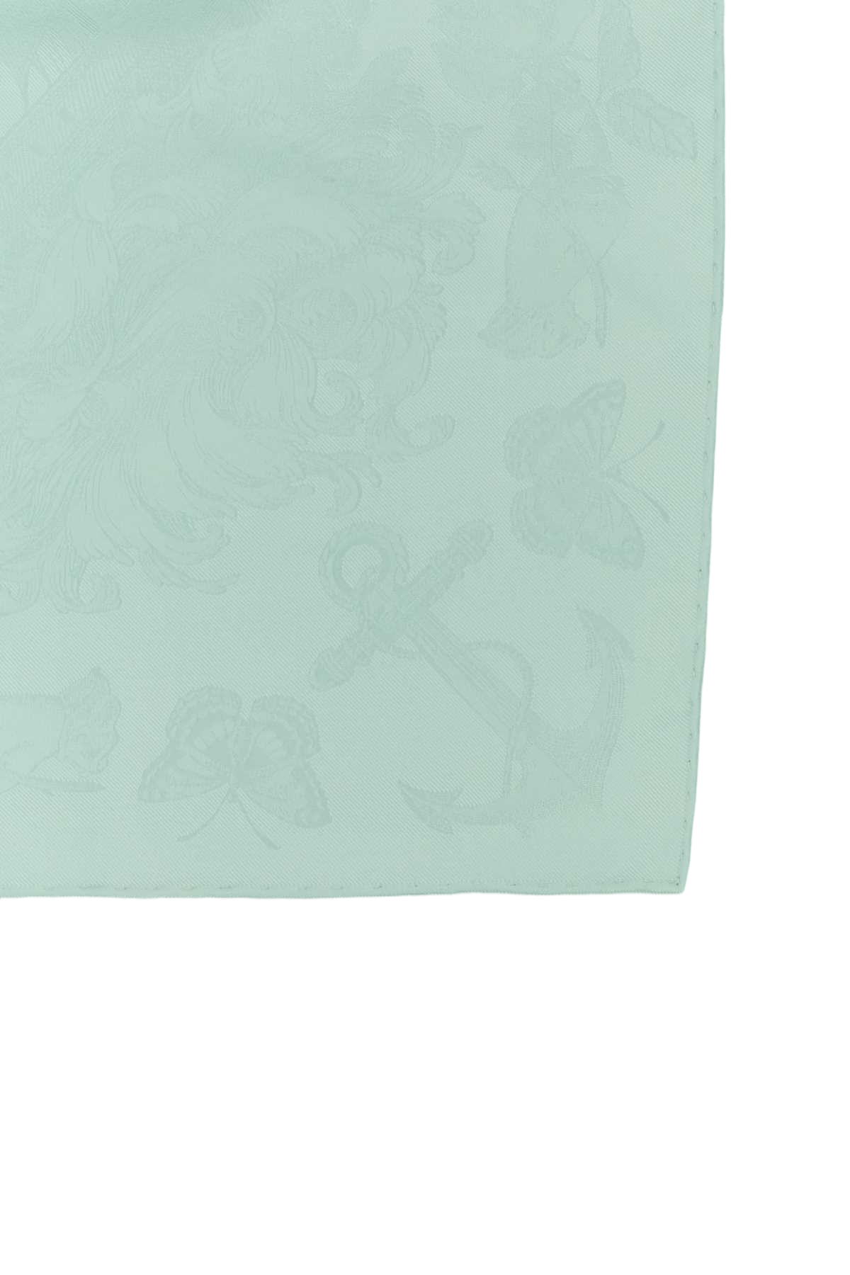 Sea Green Silk Foulard Glass Fo Sailor Tattoo Sciarpe E