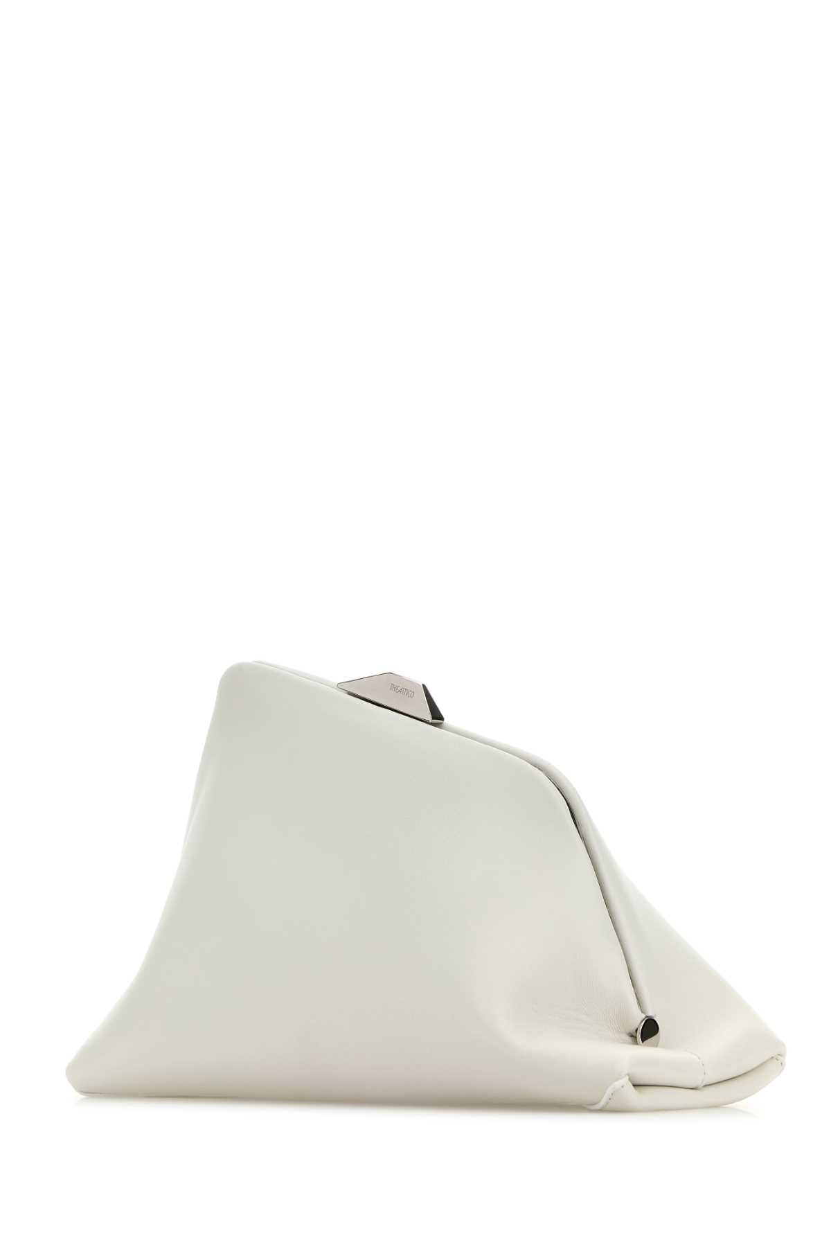 White Nappa Leather Day Off Clutch