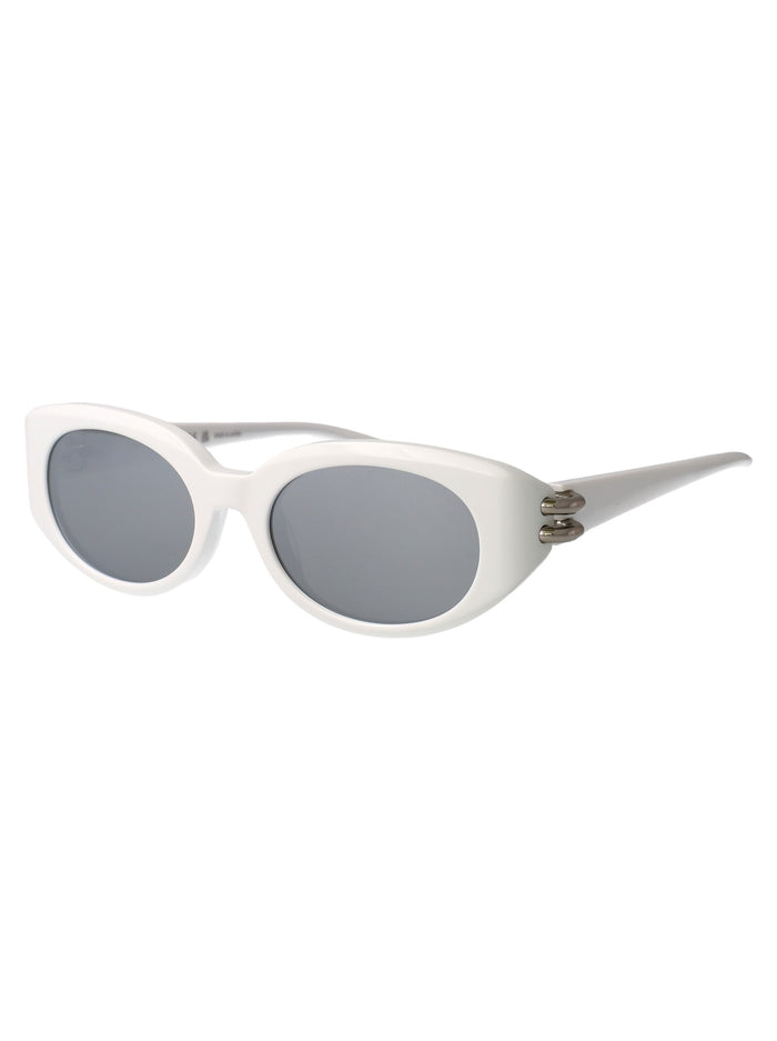 Am0469s White-white-silver Injected Sunglasses